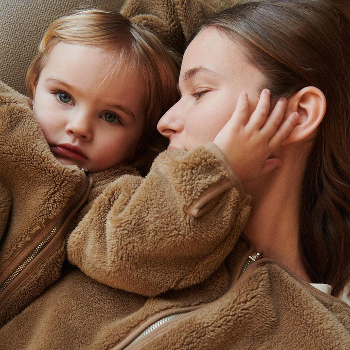Liewood Calina Pile Jacket - Oat-Coats-Oat-104 | Natural Baby Shower