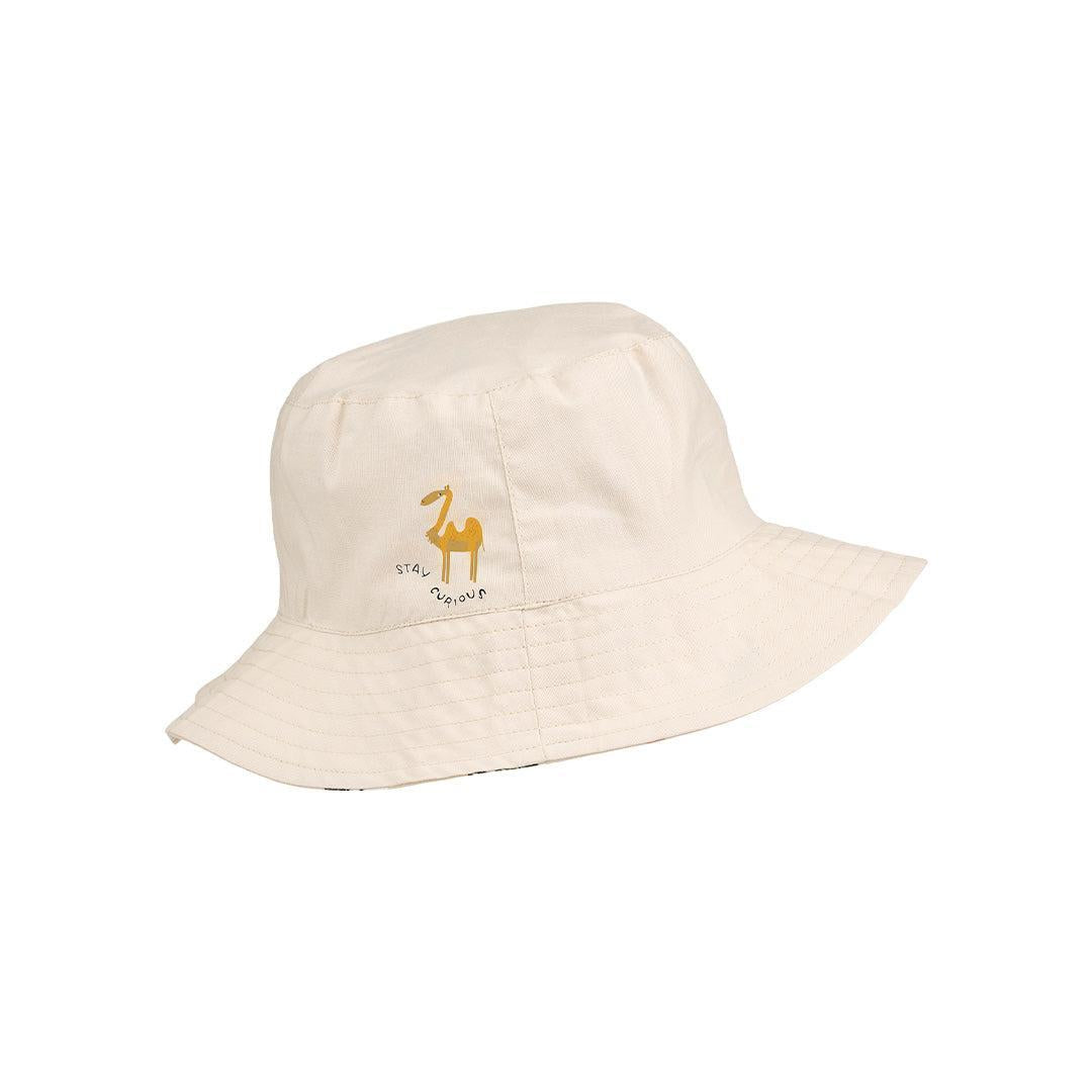 Liewood Damon Reversible Bucket Hat - Around The World / Sandy-Hats-Around The World / Sandy-0-3m | Natural Baby Shower
