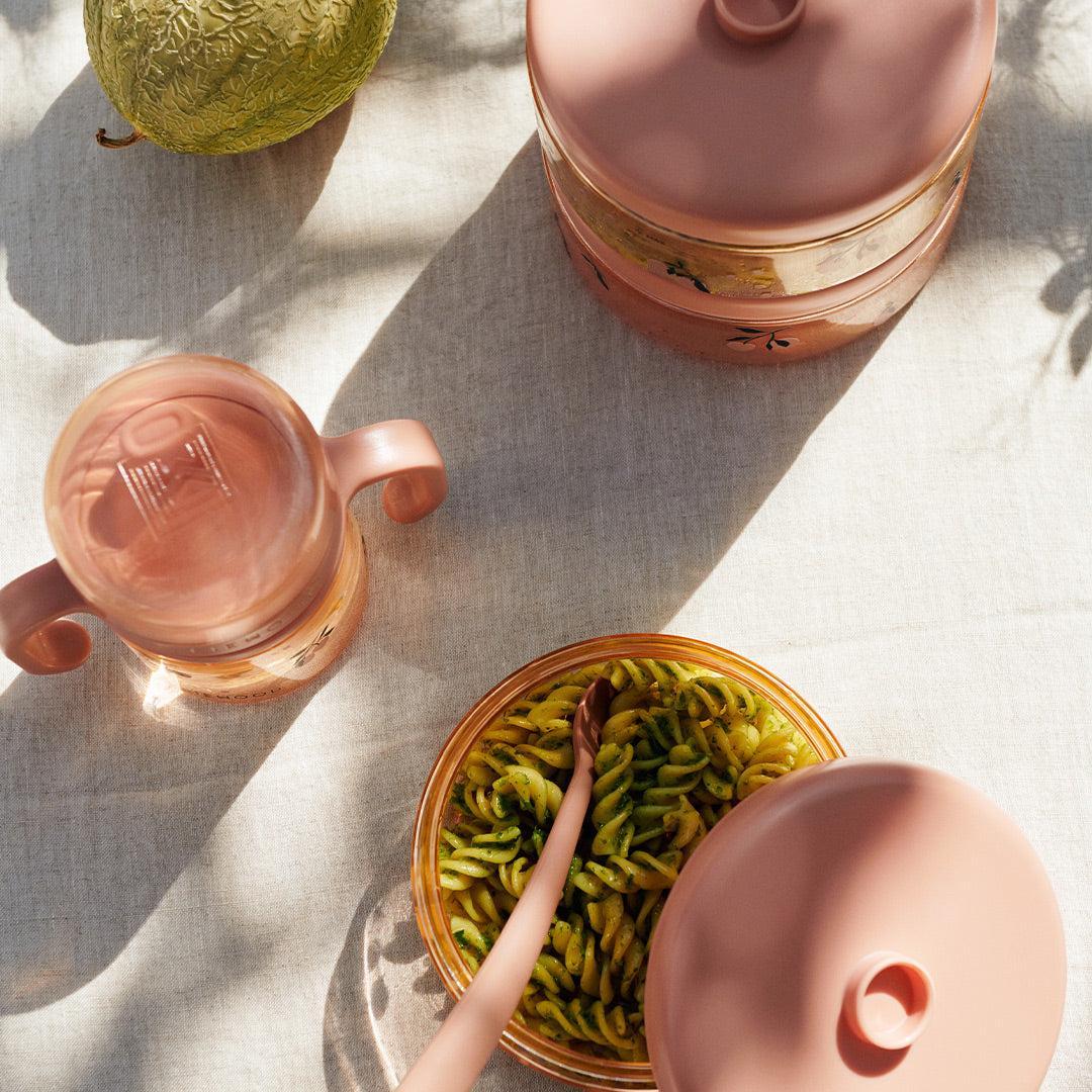 Liewood Dominique Food Tritan Boxes 500 ml 2-Pack - Peach / Sea Shell-Snack Boxes-Peach / Sea Shell-500ml | Natural Baby Shower