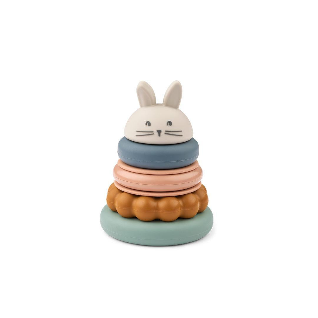 Liewood Donata Silicone Stacking Tower - Sandy Multi Mix-Stacking Toys-Sandy Multi Mix-One size | Natural Baby Shower