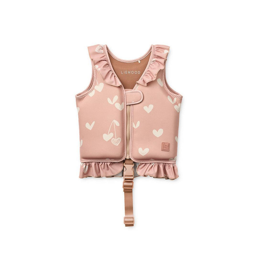 Liewood Dove Swim Vest with Frill - Sweethearts / Pale Tuscany-Swim Vests-Sweethearts / Pale Tuscany-11-15 Kg | Natural Baby Shower
