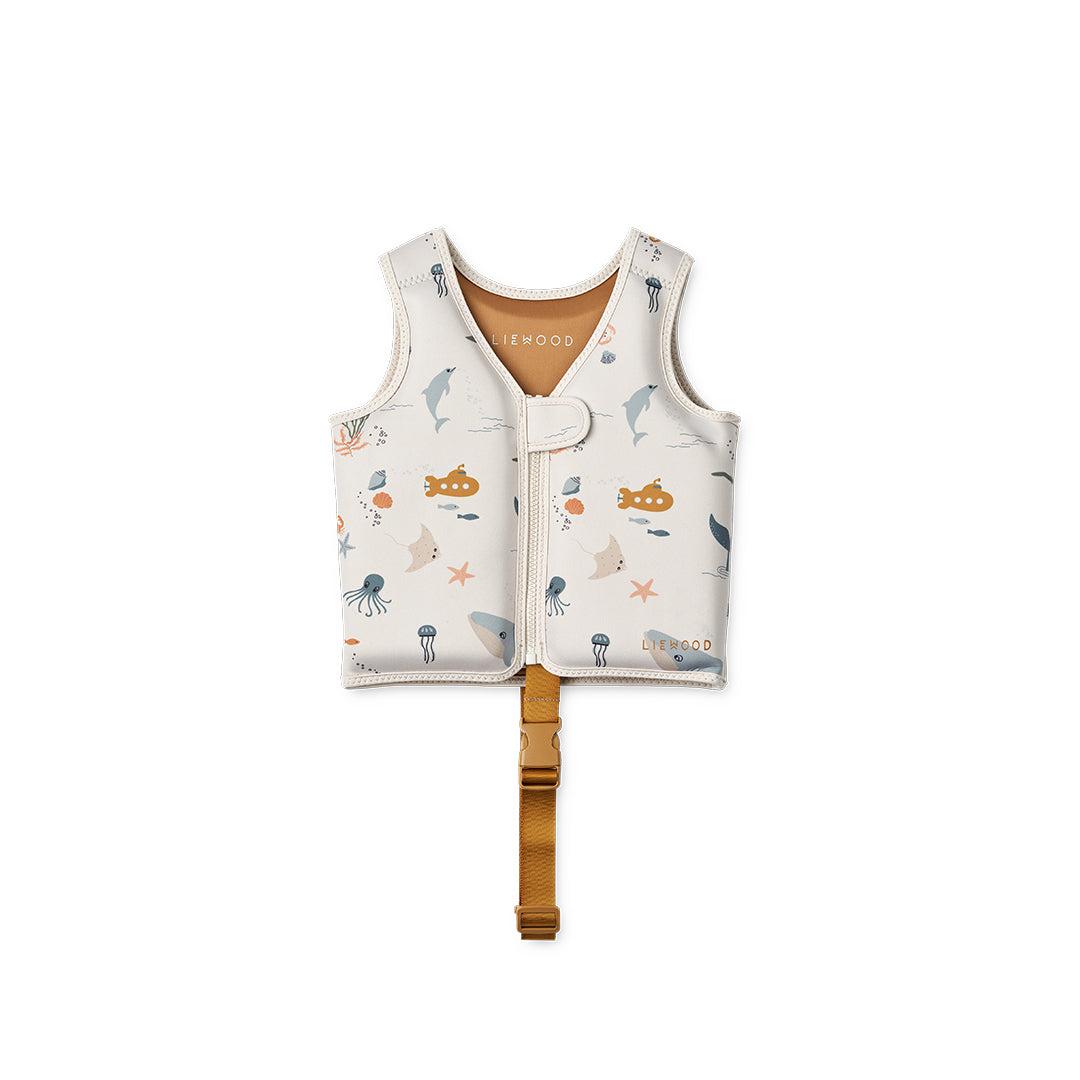 Liewood Dove Swim Vest - Sea Creature - Sandy-Swim Vests-Sea Creature/Sandy-11-15kg | Natural Baby Shower
