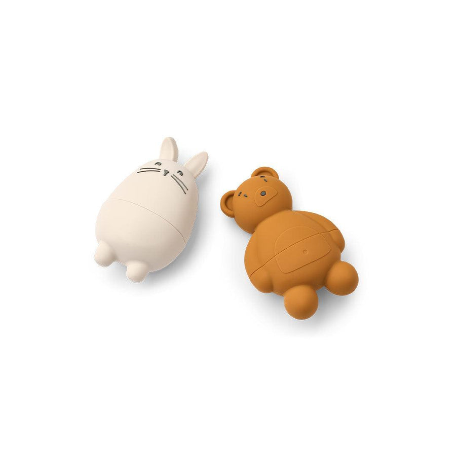 Liewood Duncan Classic Silicone Bath Toys - Sandy / Mustard Mix-Bath Toys-Sandy / Mustard Mix-One size | Natural Baby Shower