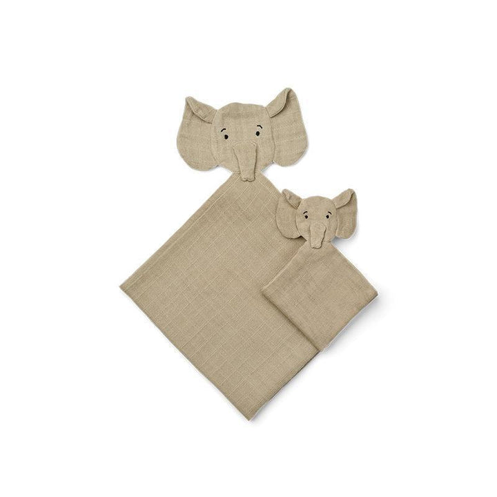 Liewood Roy Elephant Cuddle Cloth - Mist-Comforters-Mist-One size | Natural Baby Shower