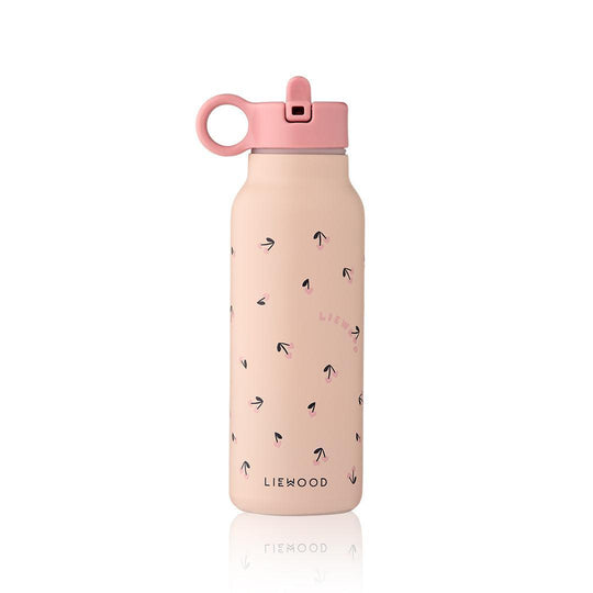 Liewood Falk Water Bottle 350ml - Mini Cherry Heart / Rosey-Drinking Bottles-Mini Cherry Heart / Rosey- | Natural Baby Shower