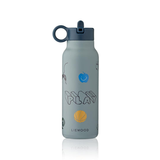 Liewood Falk Water Bottle 350ml - Play / Dusty Peppermint-Drinking Bottles-Play / Dusty Peppermint- | Natural Baby Shower