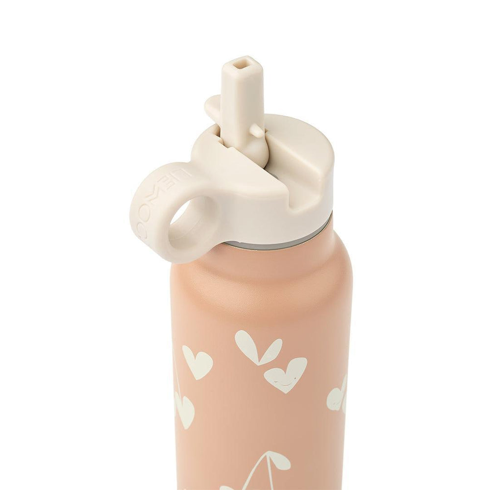 Liewood Falk Water Bottle 350ml - Sweethearts / Pale Tuscany-Drinking Bottles-Sweethearts / Pale Tuscany-350ml | Natural Baby Shower