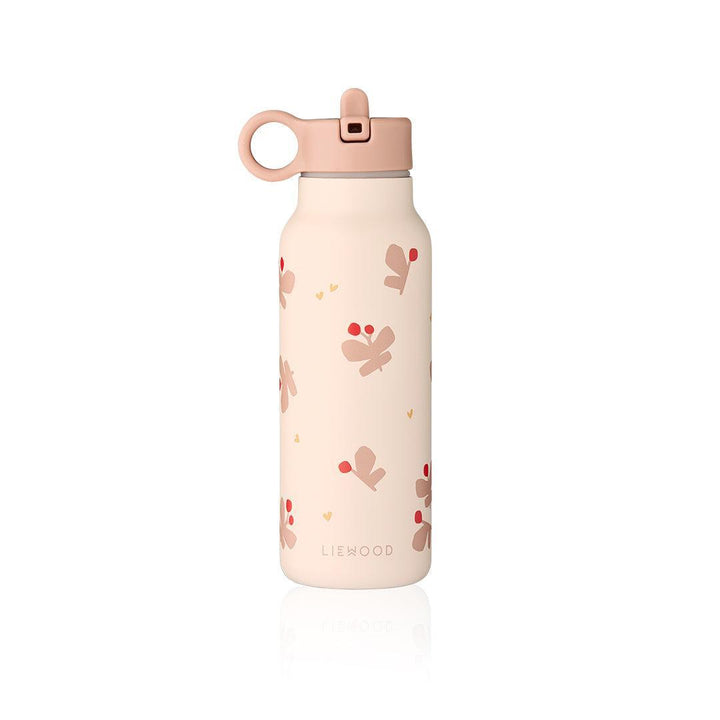Liewood Falk Water Bottle 350ml - Butterfly / Apple Blossom-Drinking Bottles-Butterfly / Apple Blossom-350ml | Natural Baby Shower