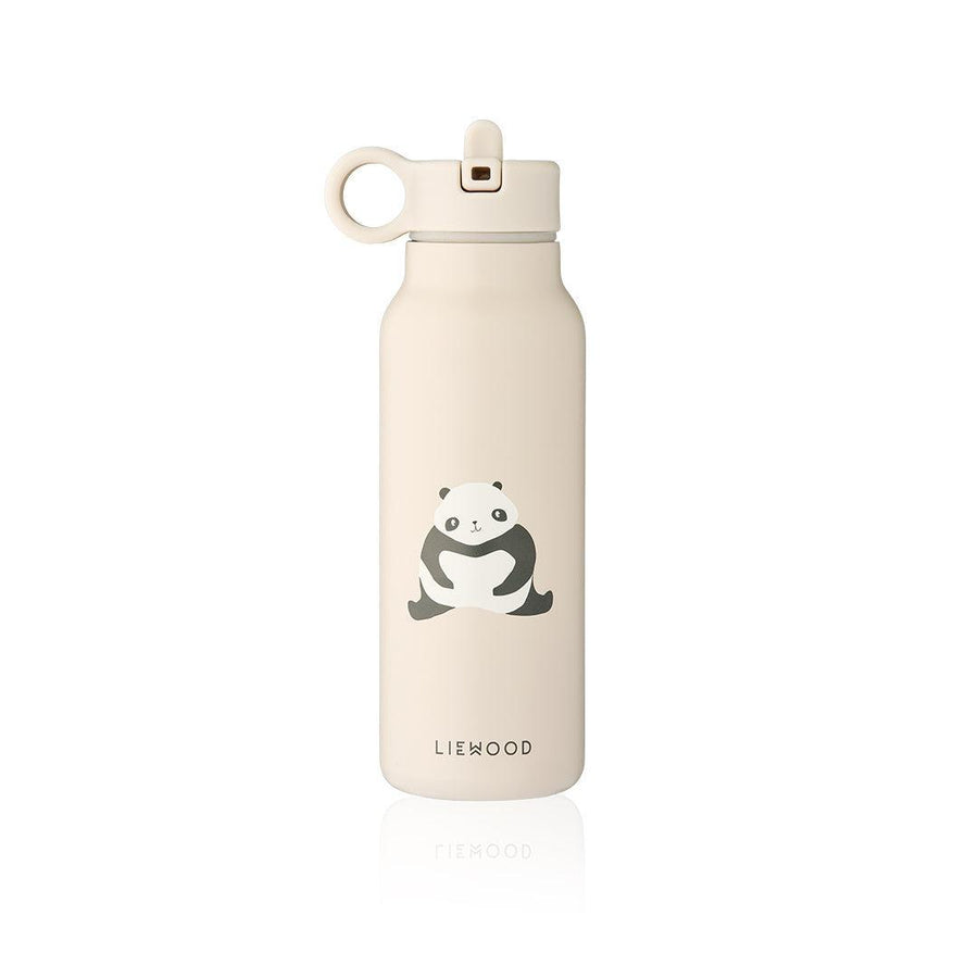 Liewood Falk Water Bottle 350ml - Panda / Sandy-Drinking Bottles-Panda / Sandy-350ml | Natural Baby Shower