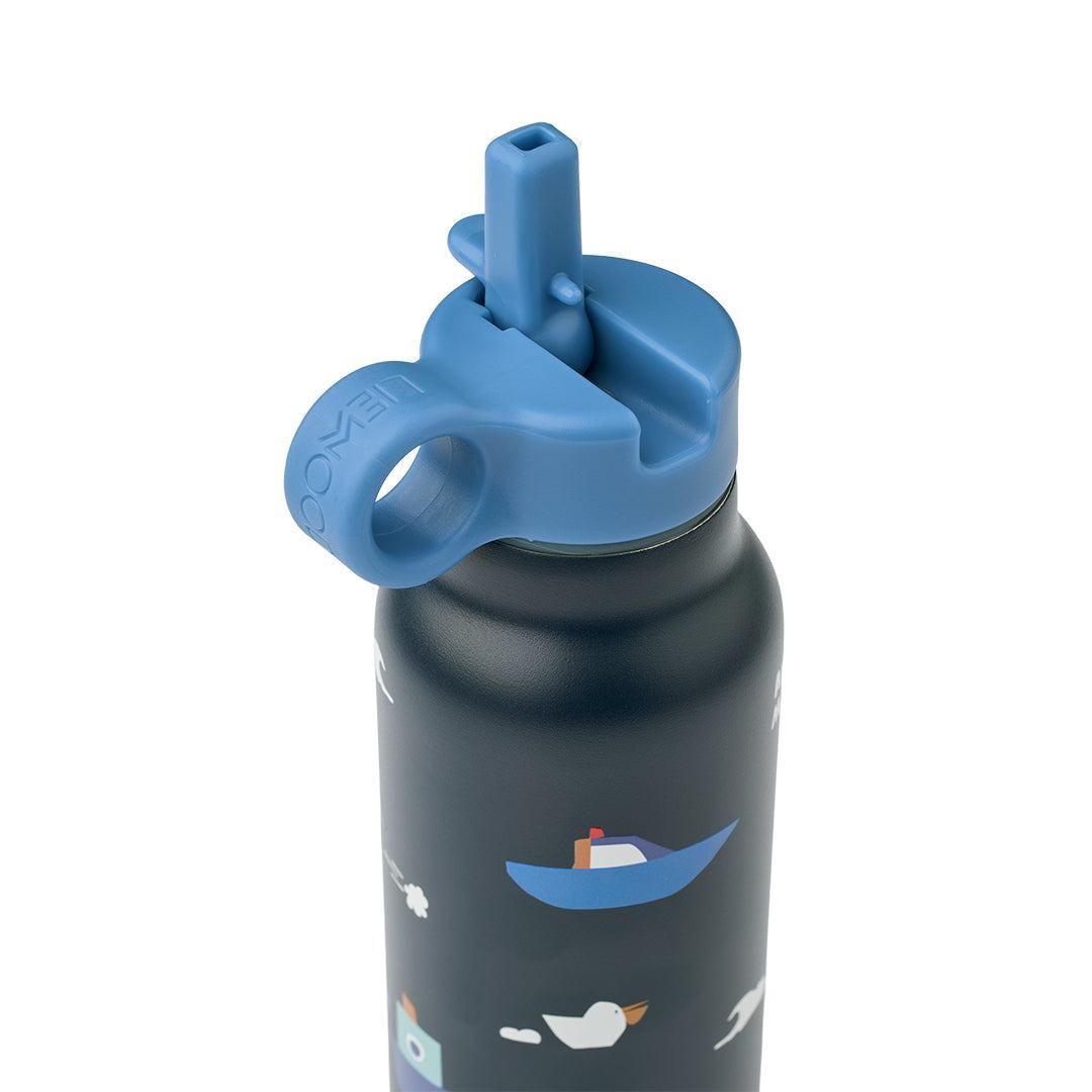 Liewood Falk Water Bottle 350ml - Sailing / Classic Navy-Drinking Bottles-Sailing / Classic Navy-350ml | Natural Baby Shower