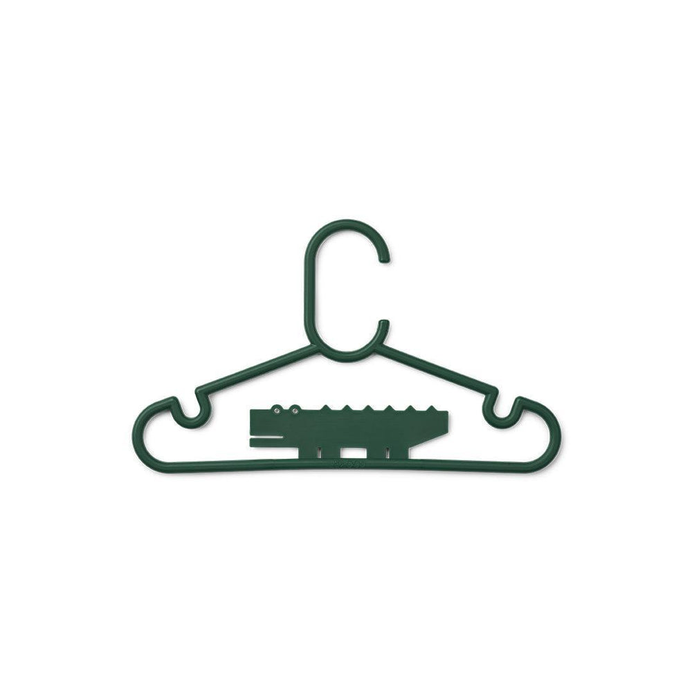 Liewood Falton Crocodile Hanger 8-pack - Garden Green-Clothing Storage-Garden Green-One Size | Natural Baby Shower