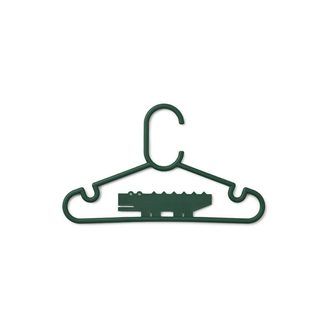 Liewood Falton Crocodile Hanger 8-pack - Garden Green-Clothing Storage-Garden Green-One Size | Natural Baby Shower