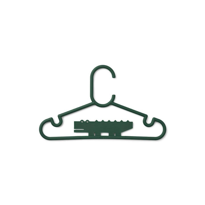 Liewood Falton Crocodile Hanger 8-pack - Garden Green-Clothing Storage-Garden Green-One Size | Natural Baby Shower