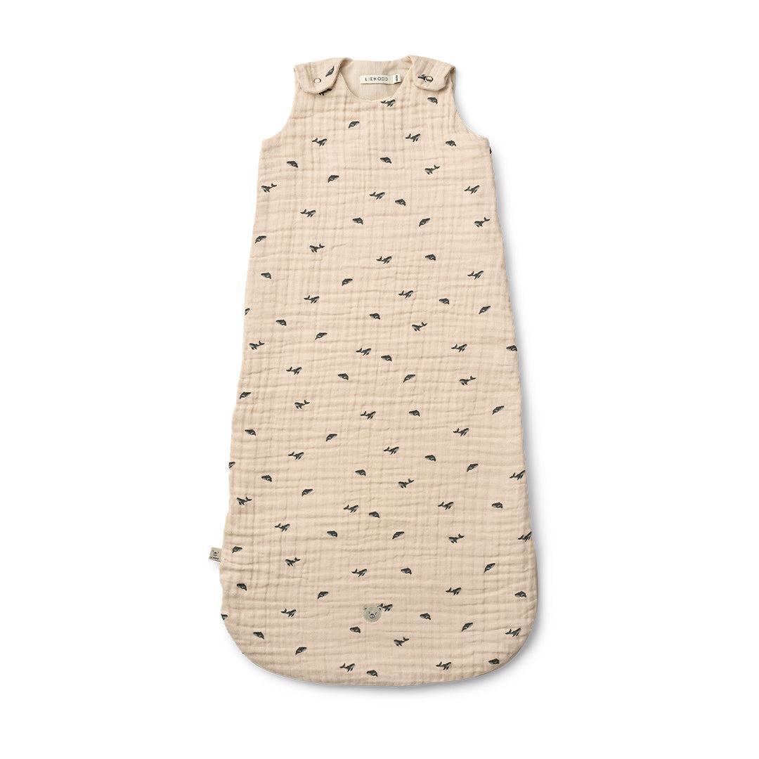 Liewood Flora Printed Sleeping Bag - Mini Whale / Sandy-Sleeping Bags-Mini Whale / Sandy-56/68 | Natural Baby Shower
