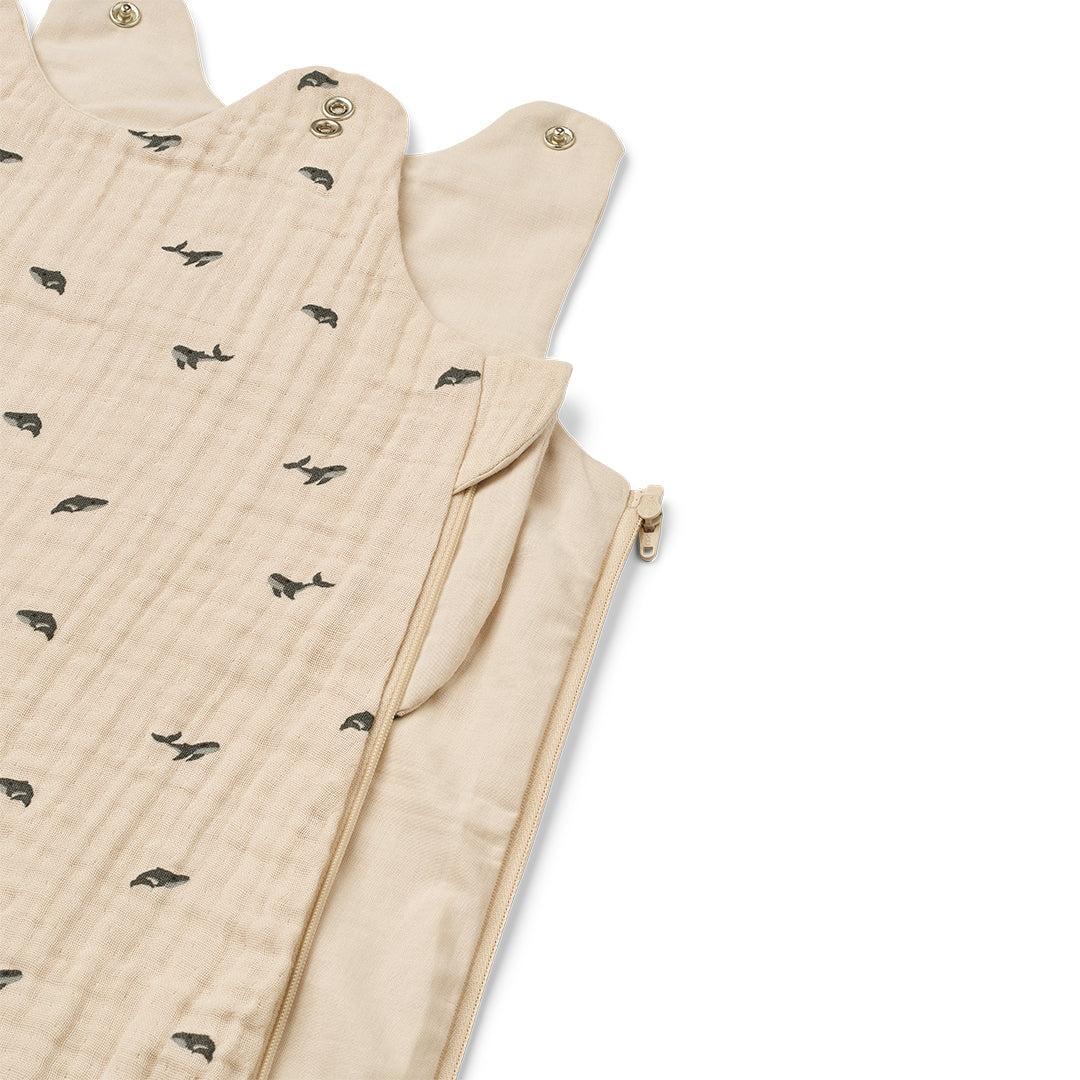 Liewood Flora Printed Sleeping Bag - Mini Whale / Sandy-Sleeping Bags-Mini Whale / Sandy-56/68 | Natural Baby Shower