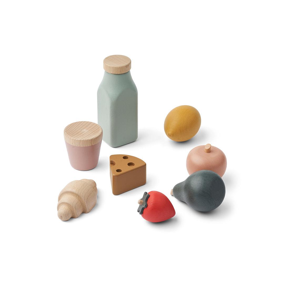 Liewood Florin Play Food Grocery Basket Sandy Multi Mix