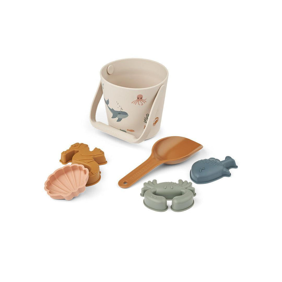 Liewood Gilma Sea Creature Beach Set - Sea Creature / Sandy-Beach Toys-Sea Creature / Sandy- | Natural Baby Shower
