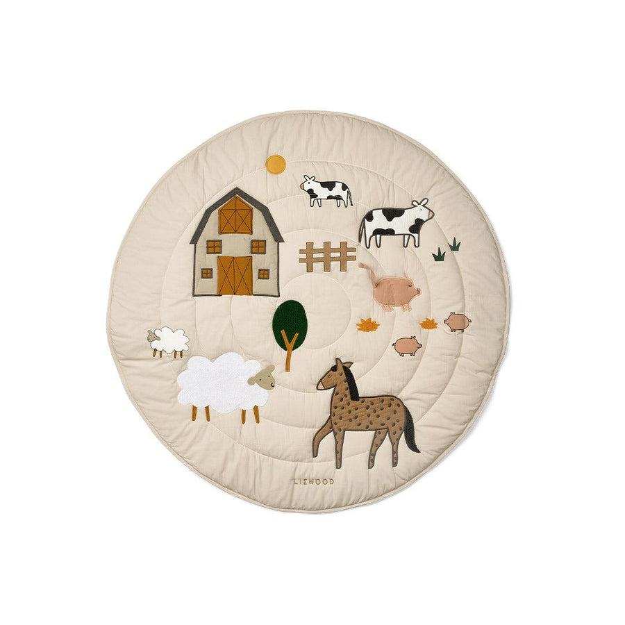 Liewood Gitta Activity Blanket - Farm/Sandy-Blankets-Farm/Sandy-One Size | Natural Baby Shower
