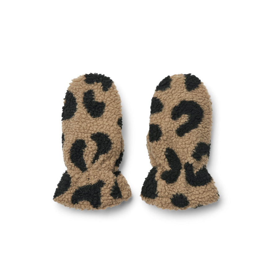 Liewood Grethe Fleece Gloves - Mega Leo / Oat Mix-Gloves + Mittens-Mega Leo / Oat Mix-1-2y | Natural Baby Shower