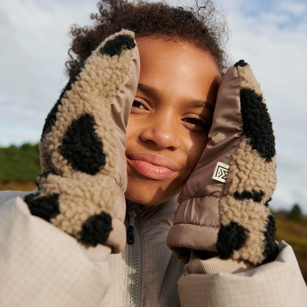 Liewood Grethe Fleece Gloves - Mega Leo / Oat Mix-Gloves + Mittens-Mega Leo / Oat Mix-1-2y | Natural Baby Shower