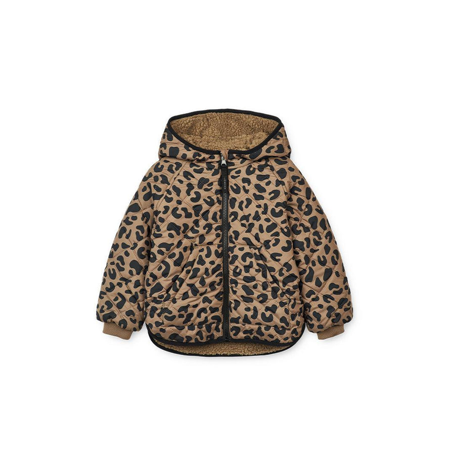 Liewood Jackson Reversible Jacket - Leo Oat/Black Panther-Coats-Leo Oat/Black Panther-80 | Natural Baby Shower