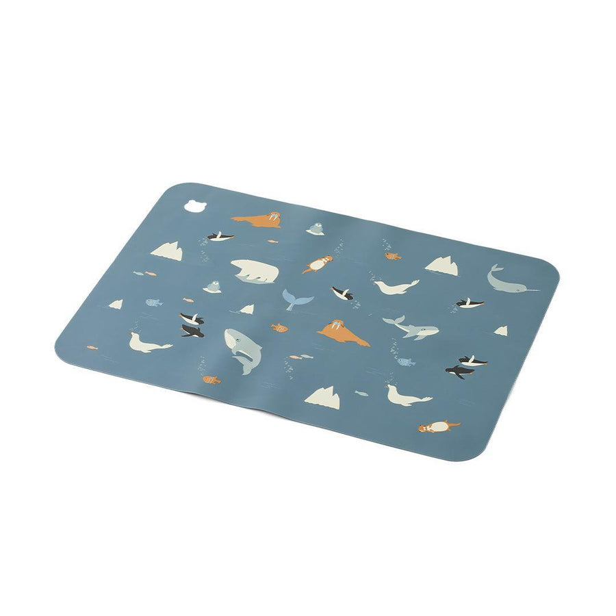 Liewood Jude Printed Placemat - Arctic Sea / Ocean View-Placemats-Arctic Sea / Ocean View-One size | Natural Baby Shower