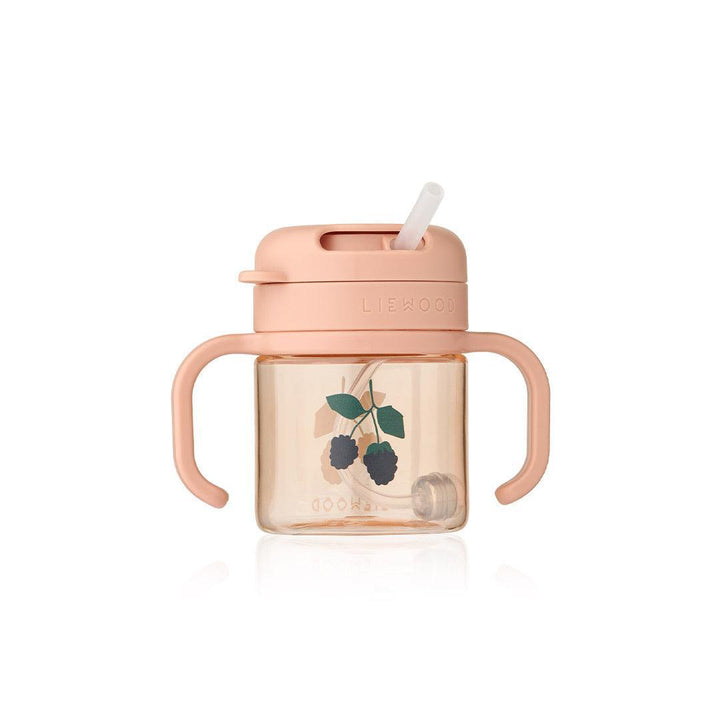 Liewood Kai Tritan Straw Cup 280ml - Berry / Pale Tuscany-Cups- | Natural Baby Shower