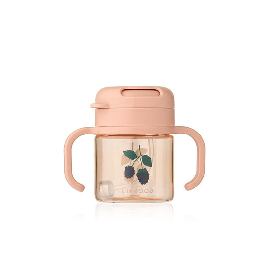 Liewood Kai Tritan Straw Cup 280ml - Berry / Pale Tuscany-Cups- | Natural Baby Shower