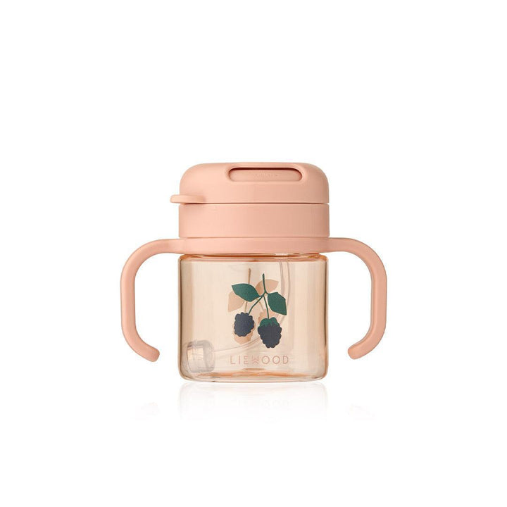 Liewood Kai Tritan Straw Cup 280ml - Berry / Pale Tuscany-Cups- | Natural Baby Shower