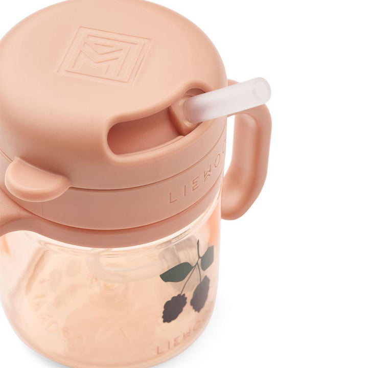 Liewood Kai Tritan Straw Cup 280ml - Berry / Pale Tuscany-Cups- | Natural Baby Shower