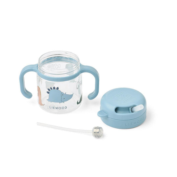 Liewood Kai Tritan Straw Cup 280ml - Dino Roar / Sandy-Cups- | Natural Baby Shower