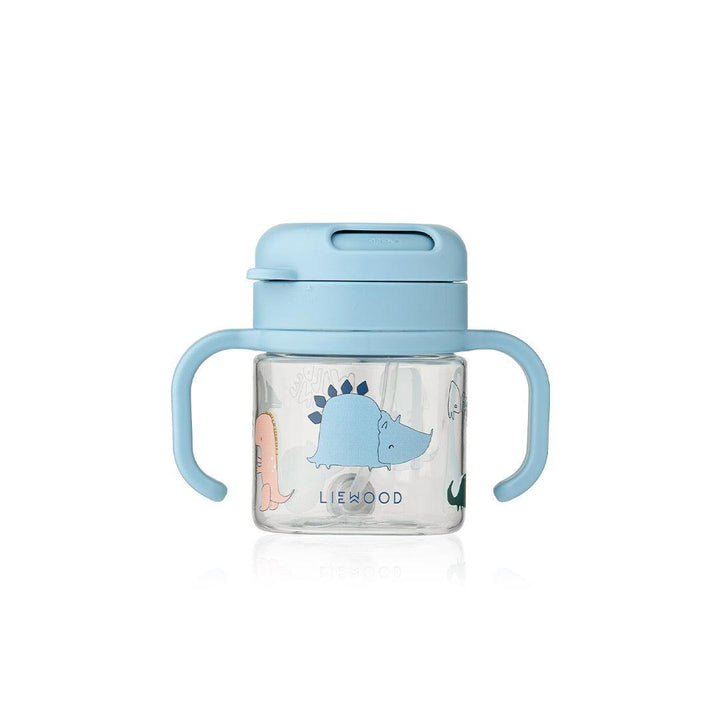 Liewood Kai Tritan Straw Cup 280ml - Dino Roar / Sandy-Cups- | Natural Baby Shower