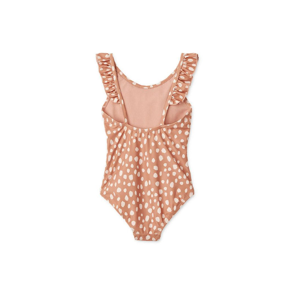 Liewood Kallie Printed Swimsuit - Leo Spots - Tuscany Rose-Swimsuits-Leo Spots/Tuscany Rose-56 | Natural Baby Shower