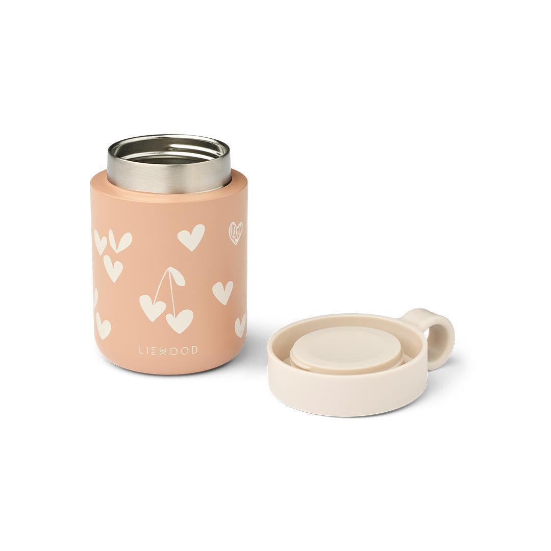 Liewood Kiani Printed Food Jar - Sweethearts / Pale Tuscany-Food Storage-Sweethearts / Pale Tuscany- | Natural Baby Shower