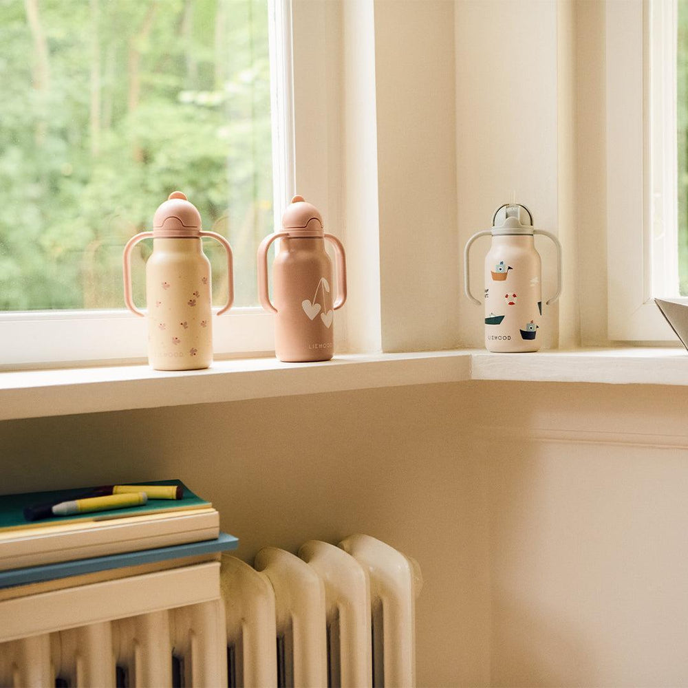 Liewood Kimmie Water Bottle 250ml - Sweethearts / Pale Tuscany-Drinking Bottles-Sweethearts / Pale Tuscany-250ml | Natural Baby Shower