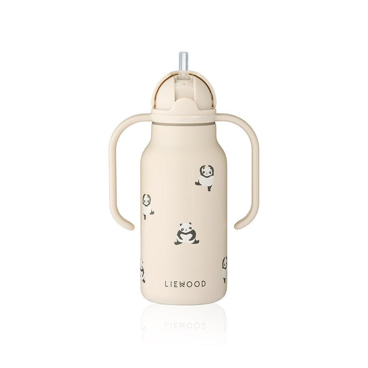 Liewood Kimmie Water Bottle 250ml - Mini Panda / Sandy-Drinking Bottles-Mini Panda / Sandy-250ml | Natural Baby Shower