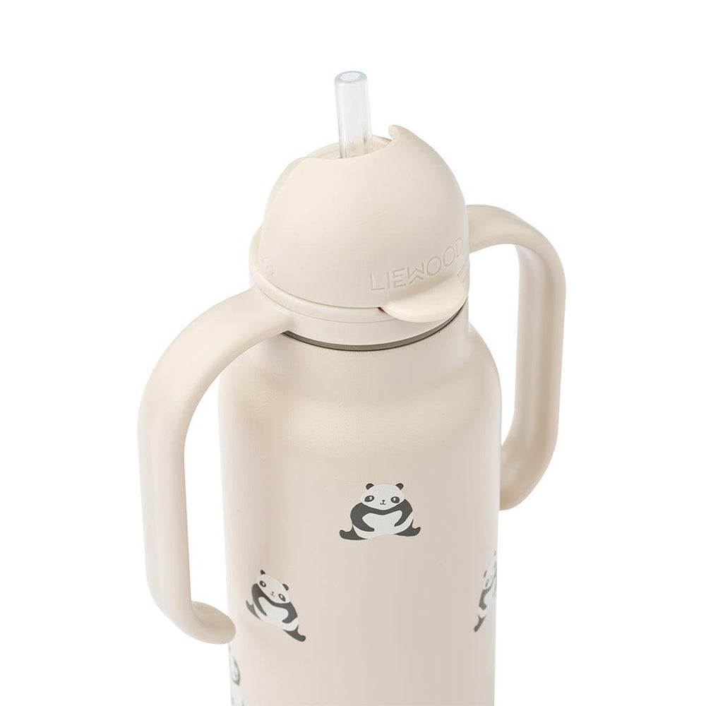 Liewood Kimmie Water Bottle 250ml - Mini Panda / Sandy-Drinking Bottles-Mini Panda / Sandy-250ml | Natural Baby Shower