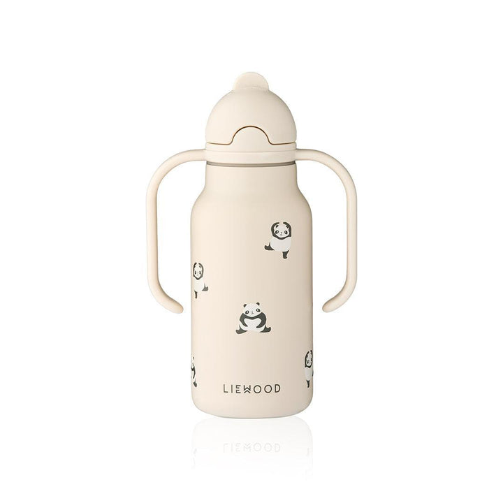 Liewood Kimmie Water Bottle 250ml - Mini Panda / Sandy-Drinking Bottles-Mini Panda / Sandy-250ml | Natural Baby Shower