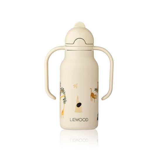 Liewood Kimmie Water Bottle - All Together - Sandy-Drinking Bottles-All Together/Sandy-250ml | Natural Baby Shower