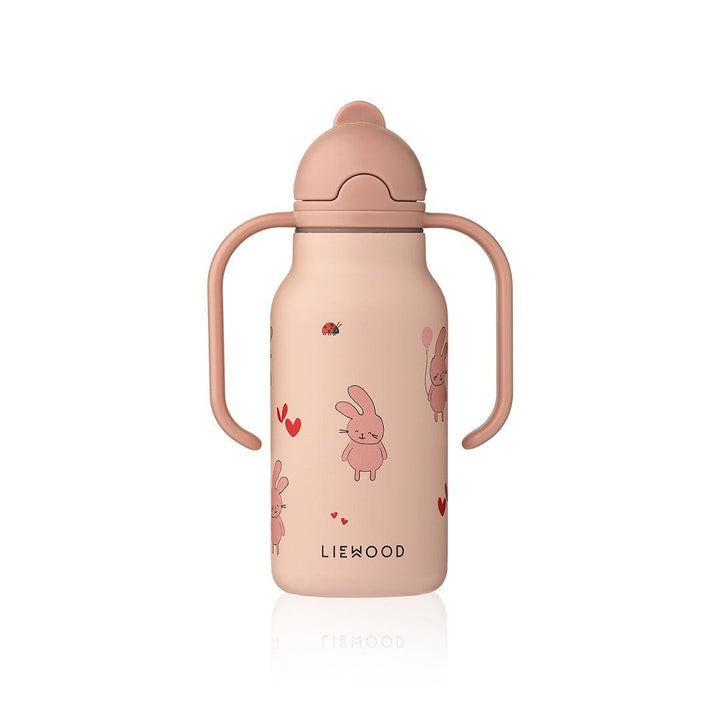 Liewood Kimmie Water Bottle 250ml - Wild Child / Rosey-Drinking Bottles- | Natural Baby Shower