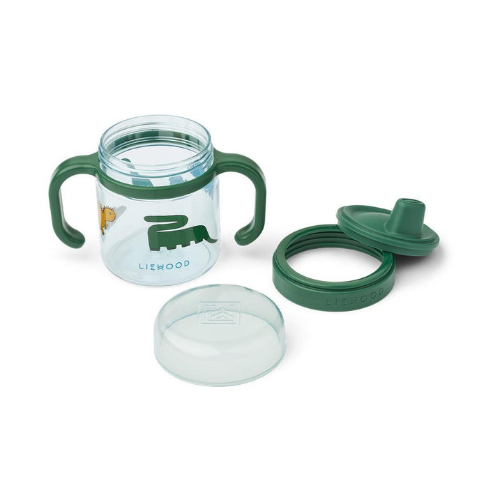 Liewood Kylo Tritan Sippy Cup Beaker 280ml - Dinosaurs/Mist-Sippy Cups-Dinosaurs/Mist-280ml | Natural Baby Shower
