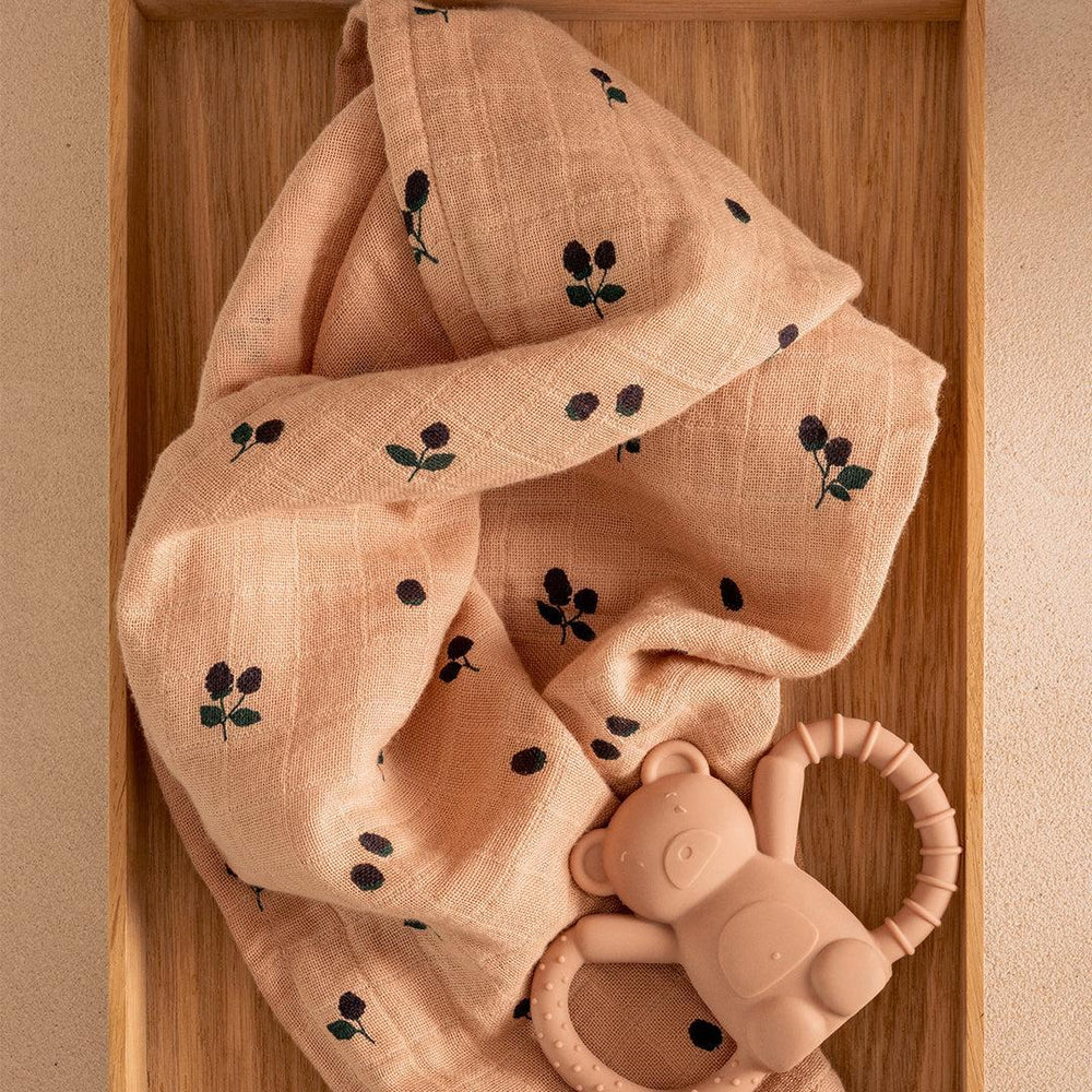 Liewood Lewis Muslin Cloth 2-Pack - Mini Berry / Pale Tuscany-Muslin Squares-Mini Berry / Pale Tuscany-One size | Natural Baby Shower
