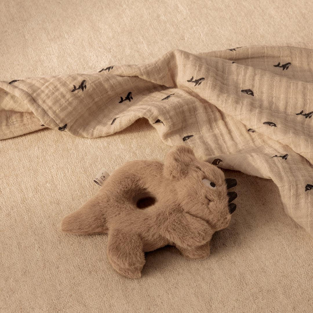 Liewood Lewis Muslin Cloth 2-Pack - Mini Whale / Sandy-Muslin Squares-Mini Whale / Sandy-One size | Natural Baby Shower