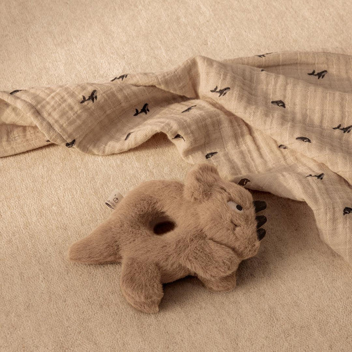 Liewood Lewis Muslin Cloth 2-Pack - Mini Whale / Sandy-Muslin Squares-Mini Whale / Sandy-One size | Natural Baby Shower