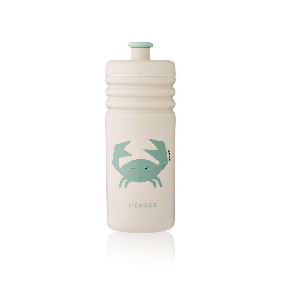 Liewood Lionel Statement Water Bottle - Oh Crab - Sandy-Drinking Bottles-Oh Crab/Sandy-500ml | Natural Baby Shower