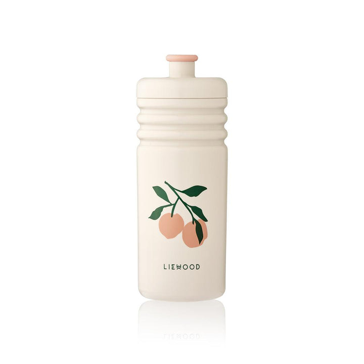 Liewood Lionel Statement Water Bottle - Peach Perfect - Seashell-Drinking Bottles-Peach Perfect/Seashell-500ml | Natural Baby Shower