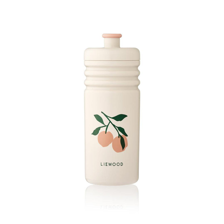 Liewood Lionel Statement Water Bottle - Peach Perfect - Seashell-Drinking Bottles-Peach Perfect/Seashell-500ml | Natural Baby Shower
