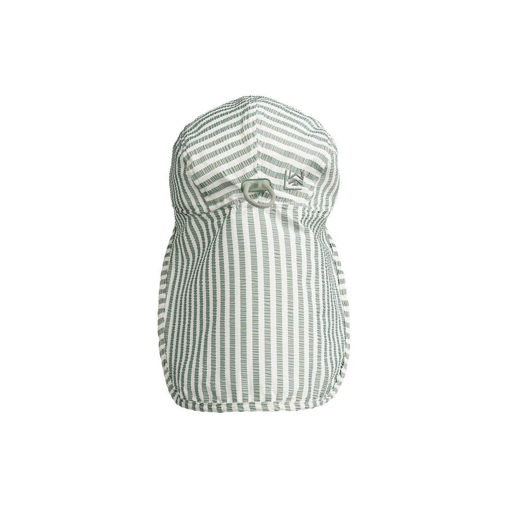 Liewood Lusio Seersucker Sun Hat - Peppermint Stripe - Crème De La Crème-Hats-Peppermint Stripe/Crème De La Crème-1-2y | Natural Baby Shower