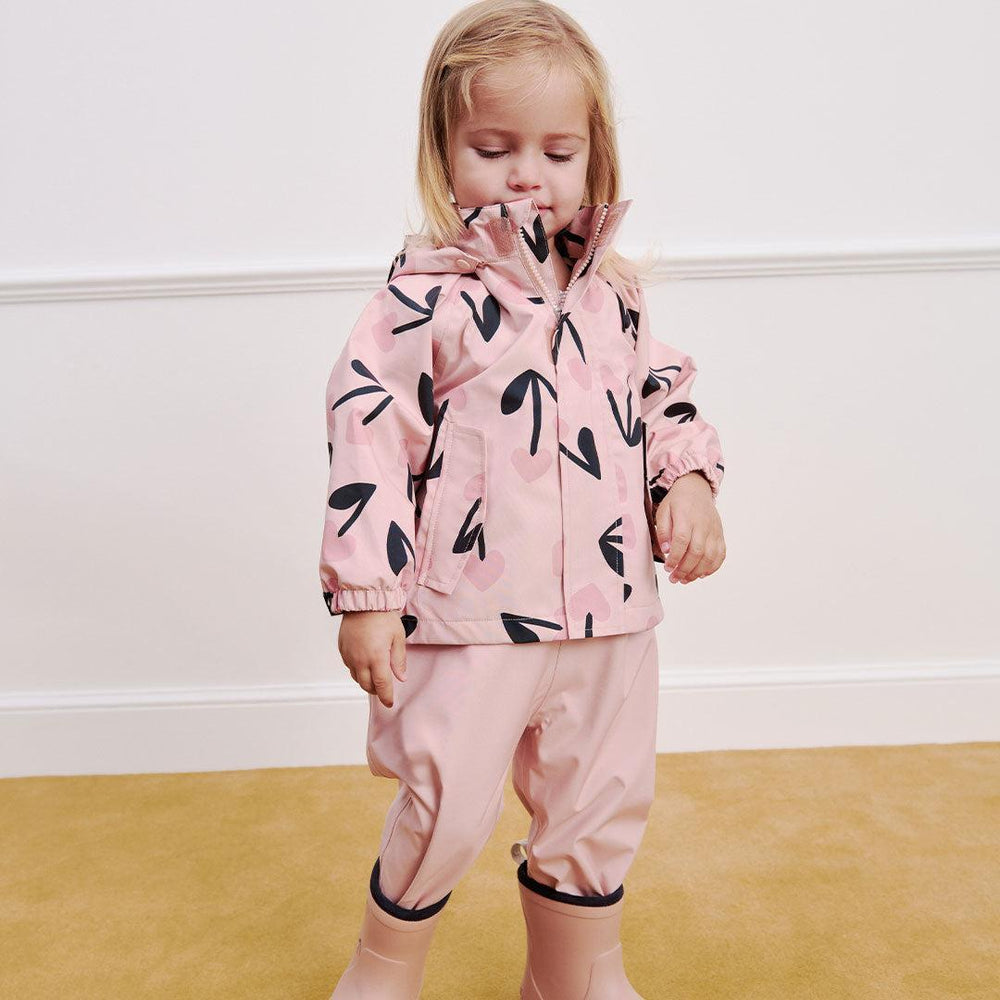 Liewood Manu Rainwear Set - Mega Cherry Heart/ Rosey Mix-Rainsuits + Sets-Mega Cherry Heart/ Rosey Mix-80 | Natural Baby Shower