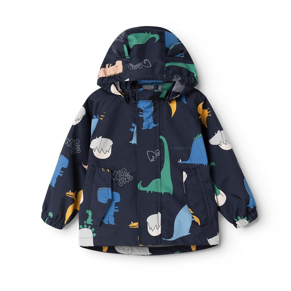 Liewood Manu Rainwear Set - Dino Roar / Classic Navy-Rainsuits + Sets-80- | Natural Baby Shower